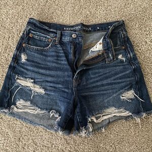 American eagle high waisted distressed shorts